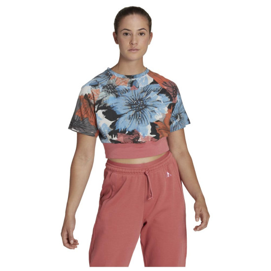 Adidas Γυναικεία κοντομάνικη μπλούζα W AOP Crop